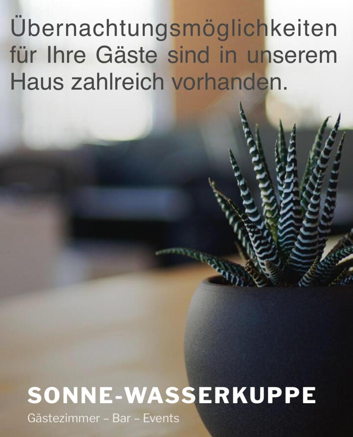 Pension zur Sonne 24/7 Poppenhausen Exterior foto