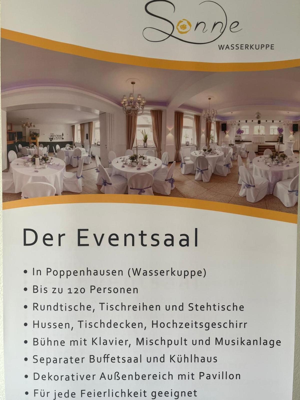Pension zur Sonne 24/7 Poppenhausen Exterior foto