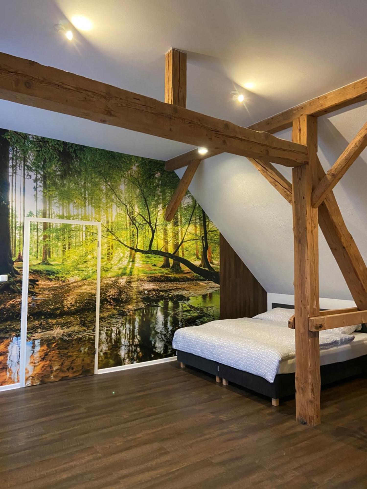 Pension zur Sonne 24/7 Poppenhausen Exterior foto