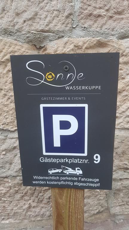 Pension zur Sonne 24/7 Poppenhausen Exterior foto